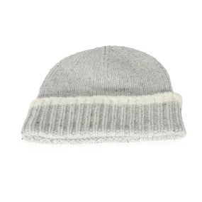 22K Grey Cashmere CC Beanie
