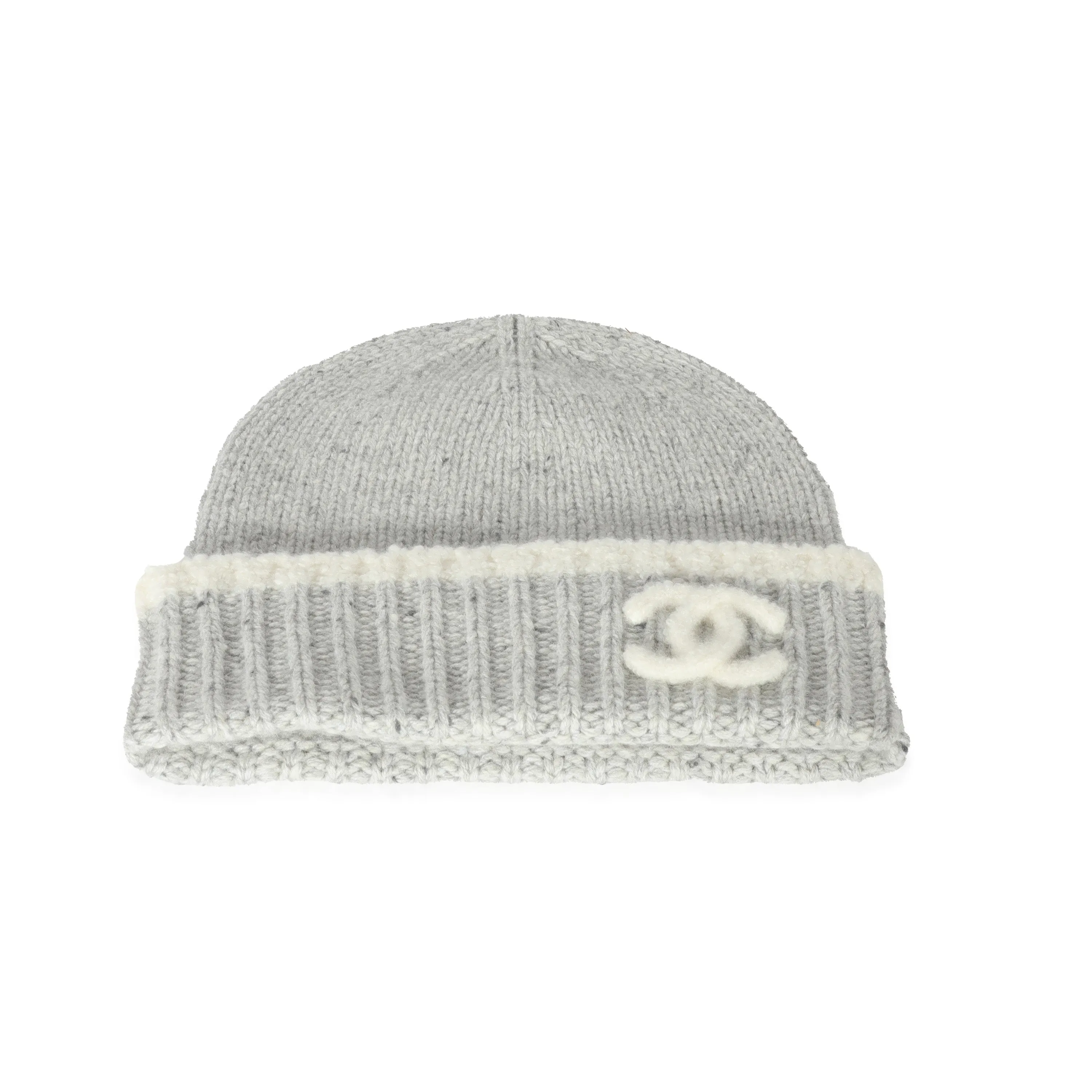 22K Grey Cashmere CC Beanie