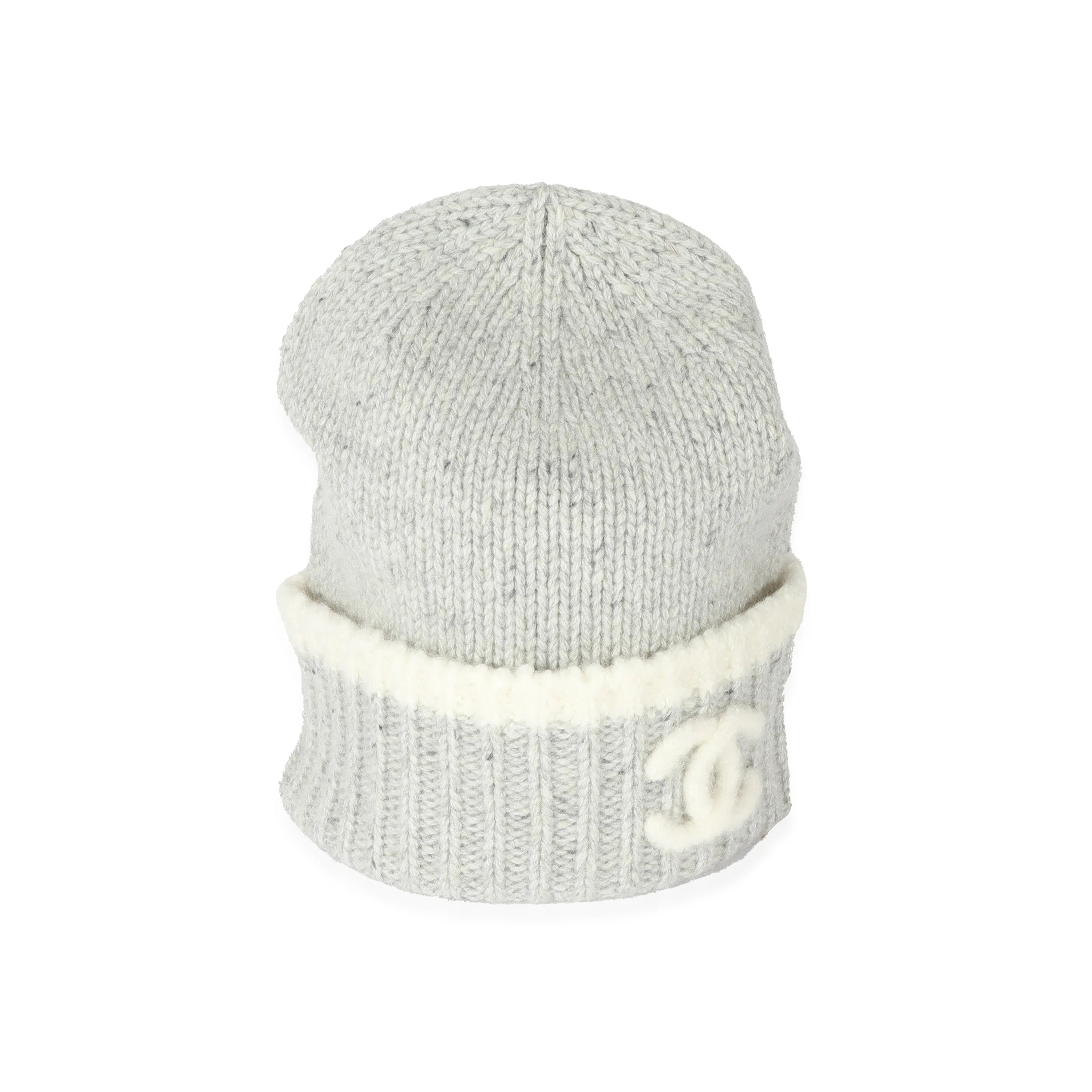 22K Grey Cashmere CC Beanie