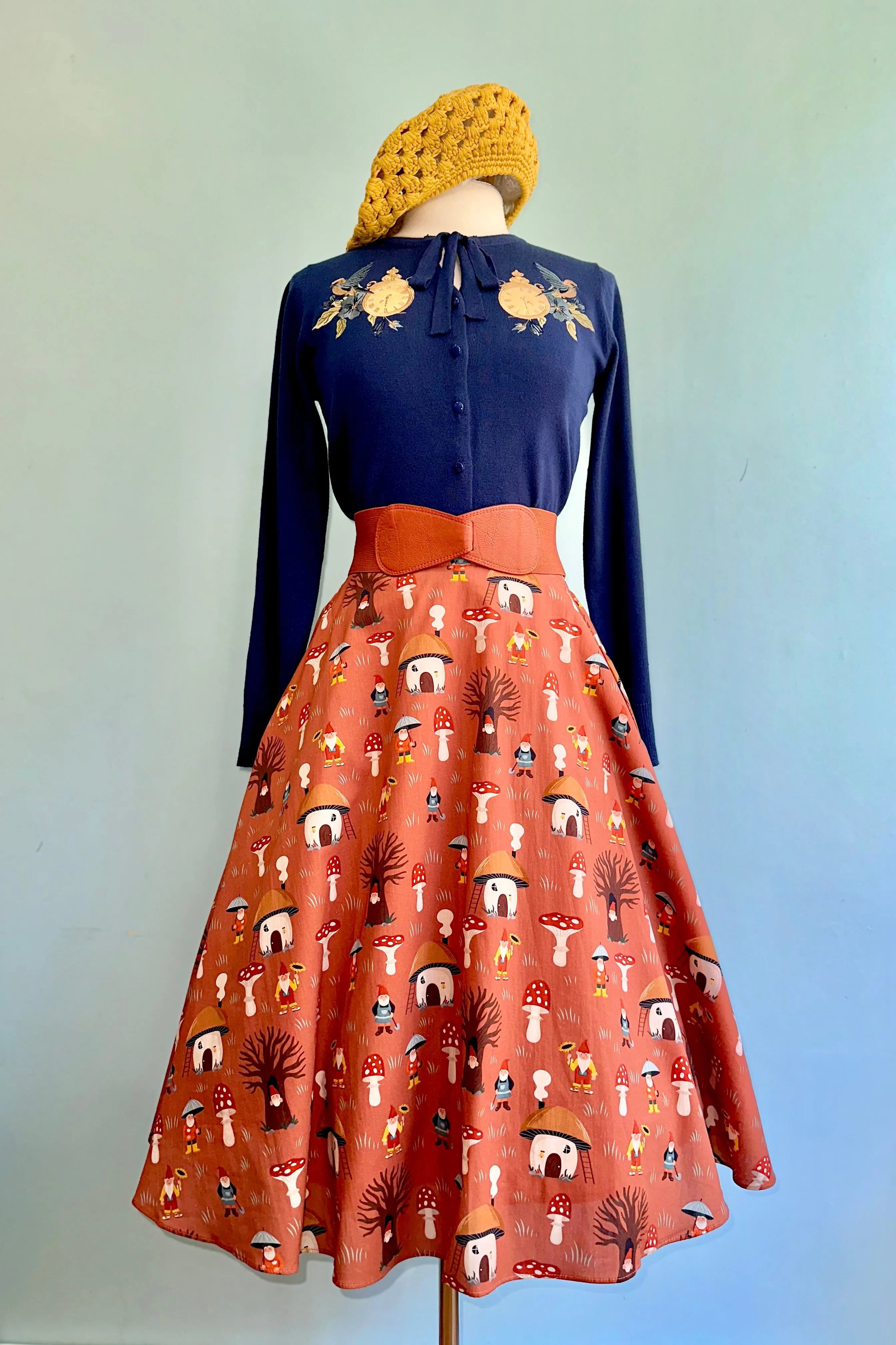 Amber Mushroom Full Skirt by Tulip B.