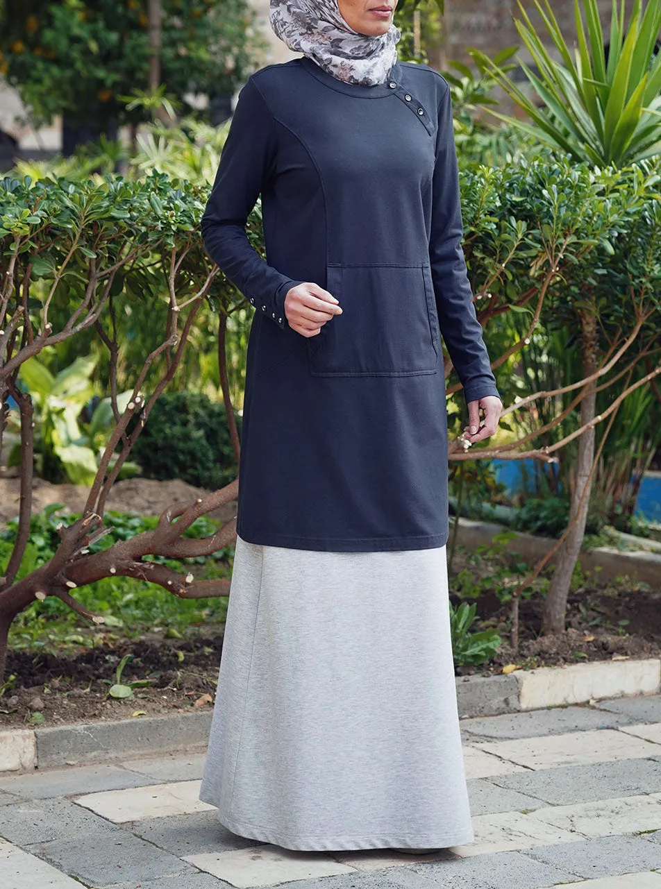 Angled Neck Opening Tunic