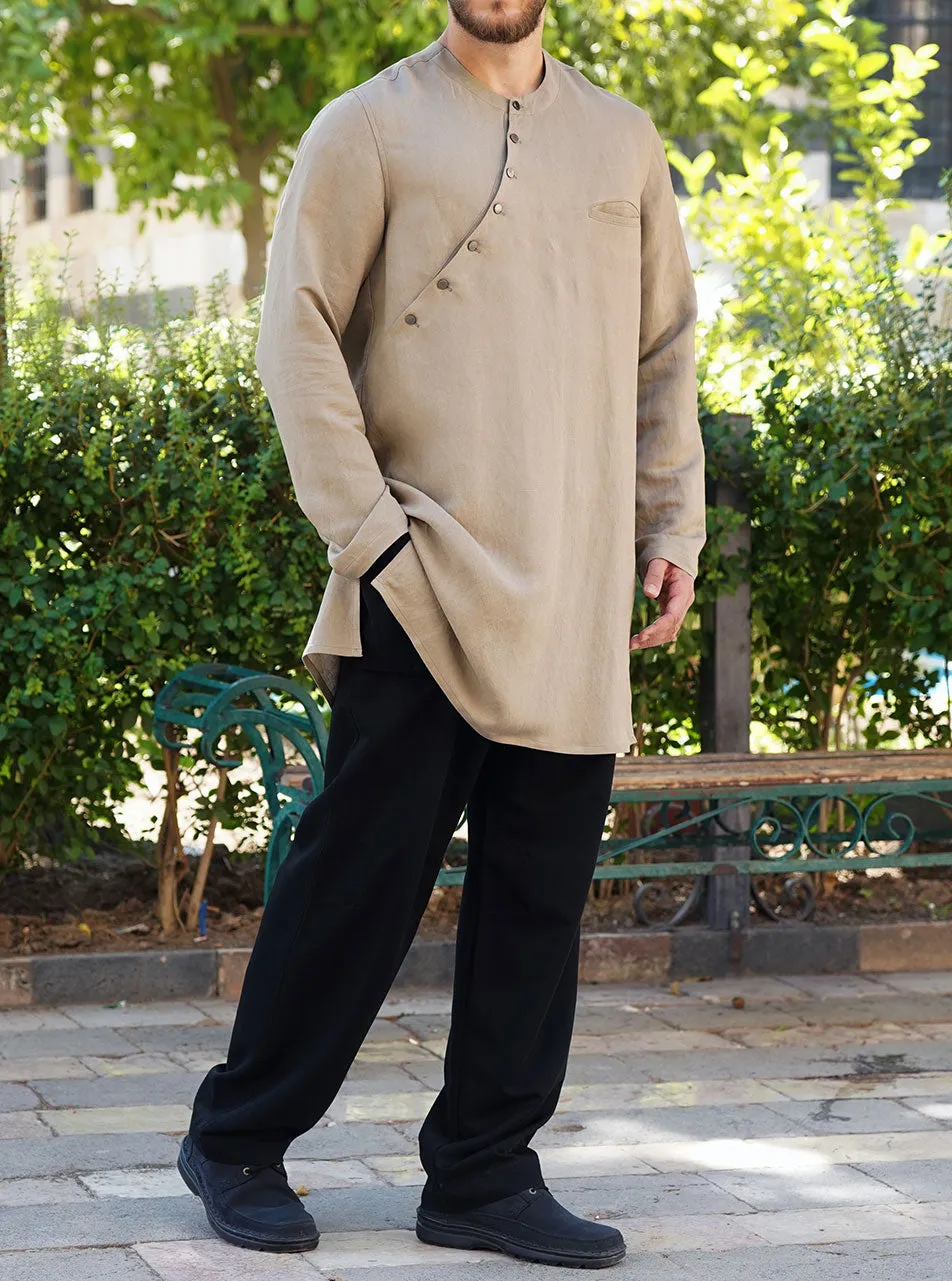 Angled Shank Buttons Tunic