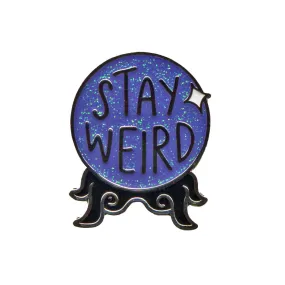 BAND OF WEIRDOS STAY WEIRD CRYSTAL BALL ENAMEL PIN