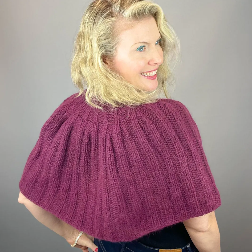 Beatrix Ribbed Capelet Knitting Pattern | Juniper Moon Beatrix & Knitting Pattern (#425)
