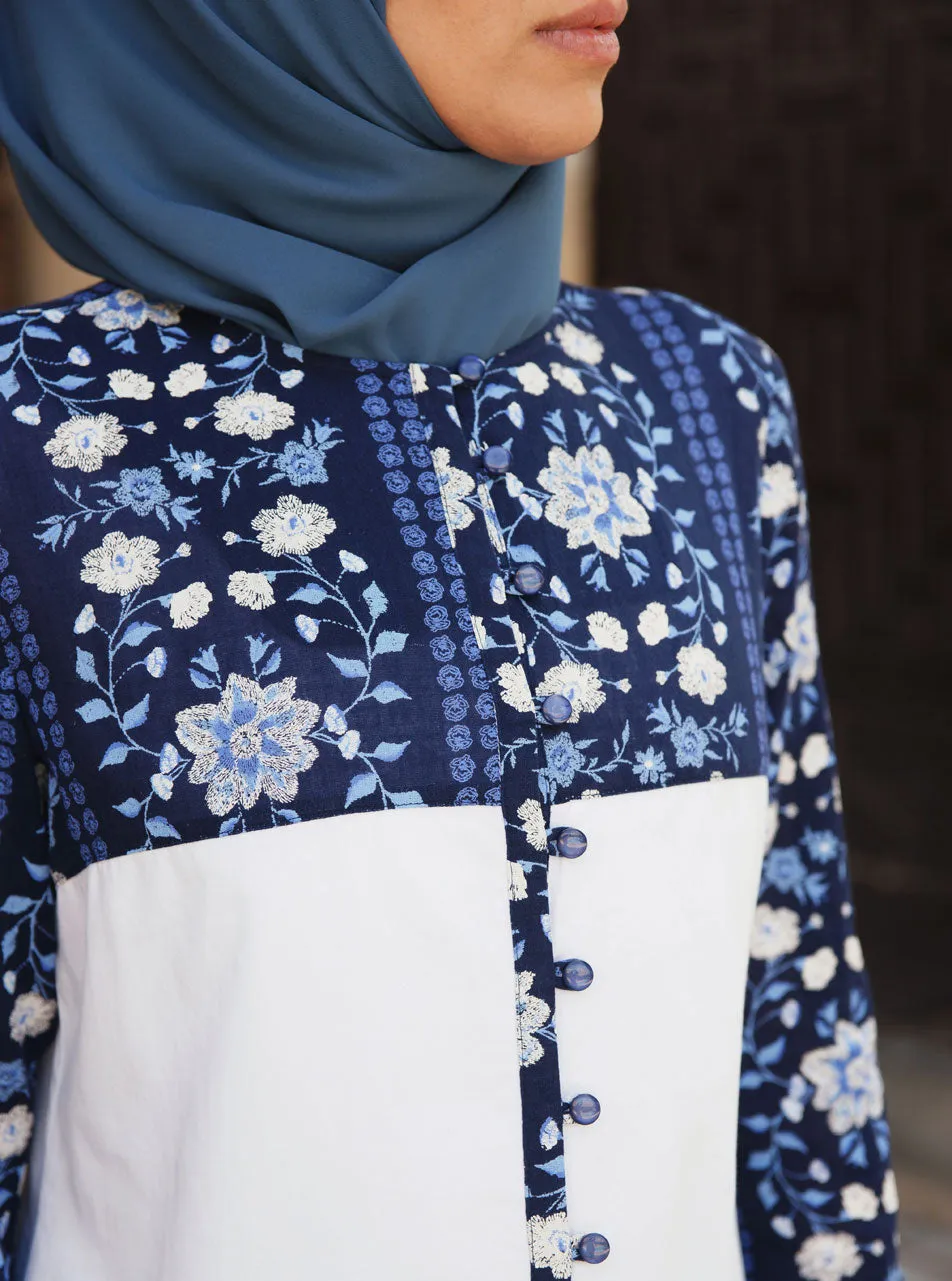 Bi-Color Printed Tunic