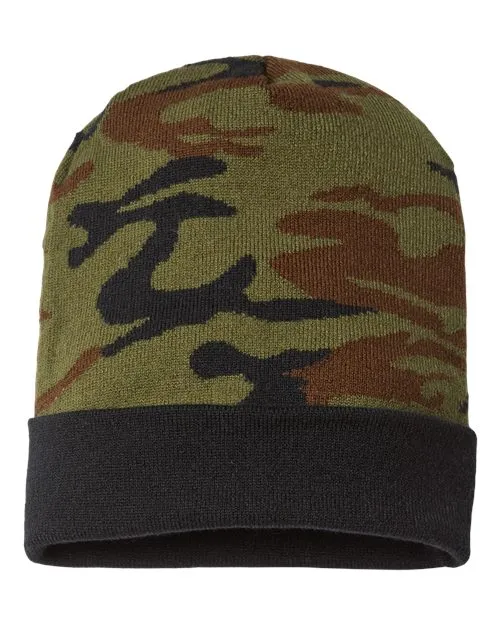 CAP AMERICA USA-Made Camo Cuffed Beanie RKC12