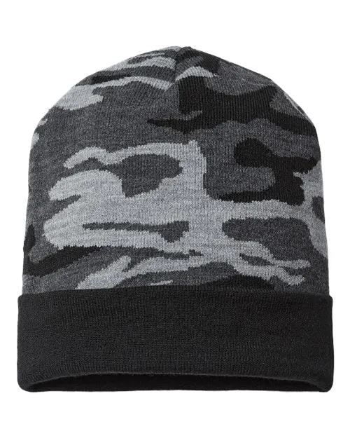 CAP AMERICA USA-Made Camo Cuffed Beanie