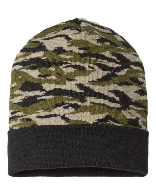 CAP AMERICA USA-Made Camo Cuffed Beanie