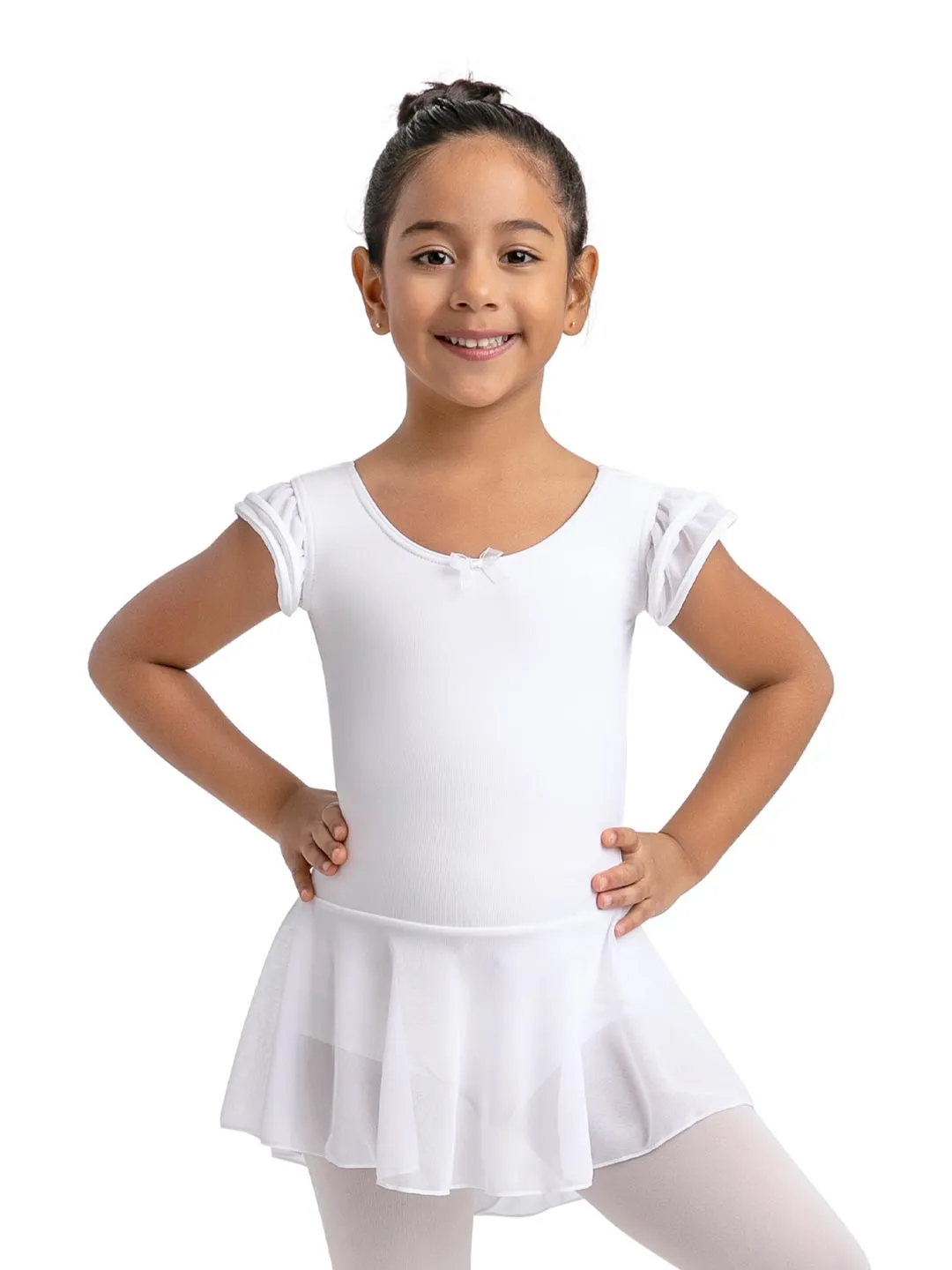 CAPEZIO 11882C PUFF SLEEVE DRESS