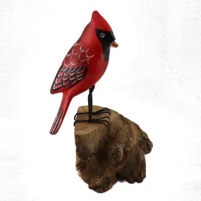 Cardinal on Wood