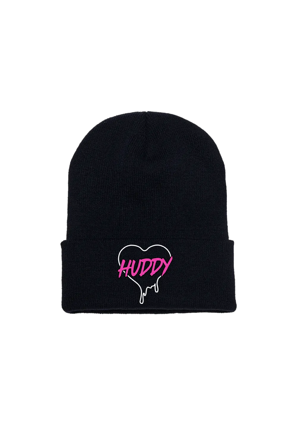 Chase Hudson 'HUDDY LOVE' Embroidered Black Beanie