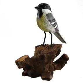 Chickadee on Wood
