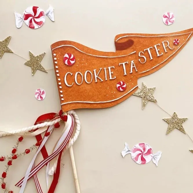 COOKIE TASTER CHRISTMAS PARTY PENNANT
