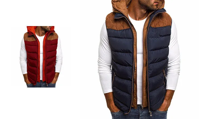 Cotton-Padded Jacket Vest