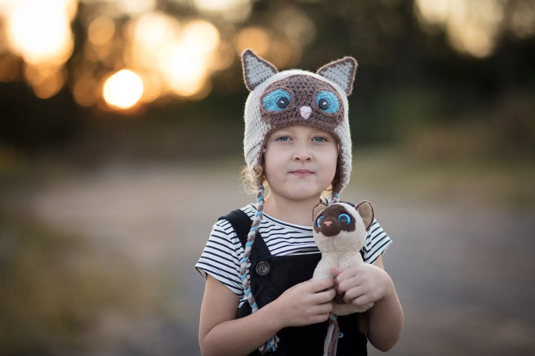 Crochet Pattern for Siamese Cat Hat | Crochet Hat Pattern | Hat Crocheting Pattern | DIY Written Crochet Instructions