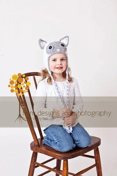 Crochet Pattern for Siamese Cat Hat | Crochet Hat Pattern | Hat Crocheting Pattern | DIY Written Crochet Instructions