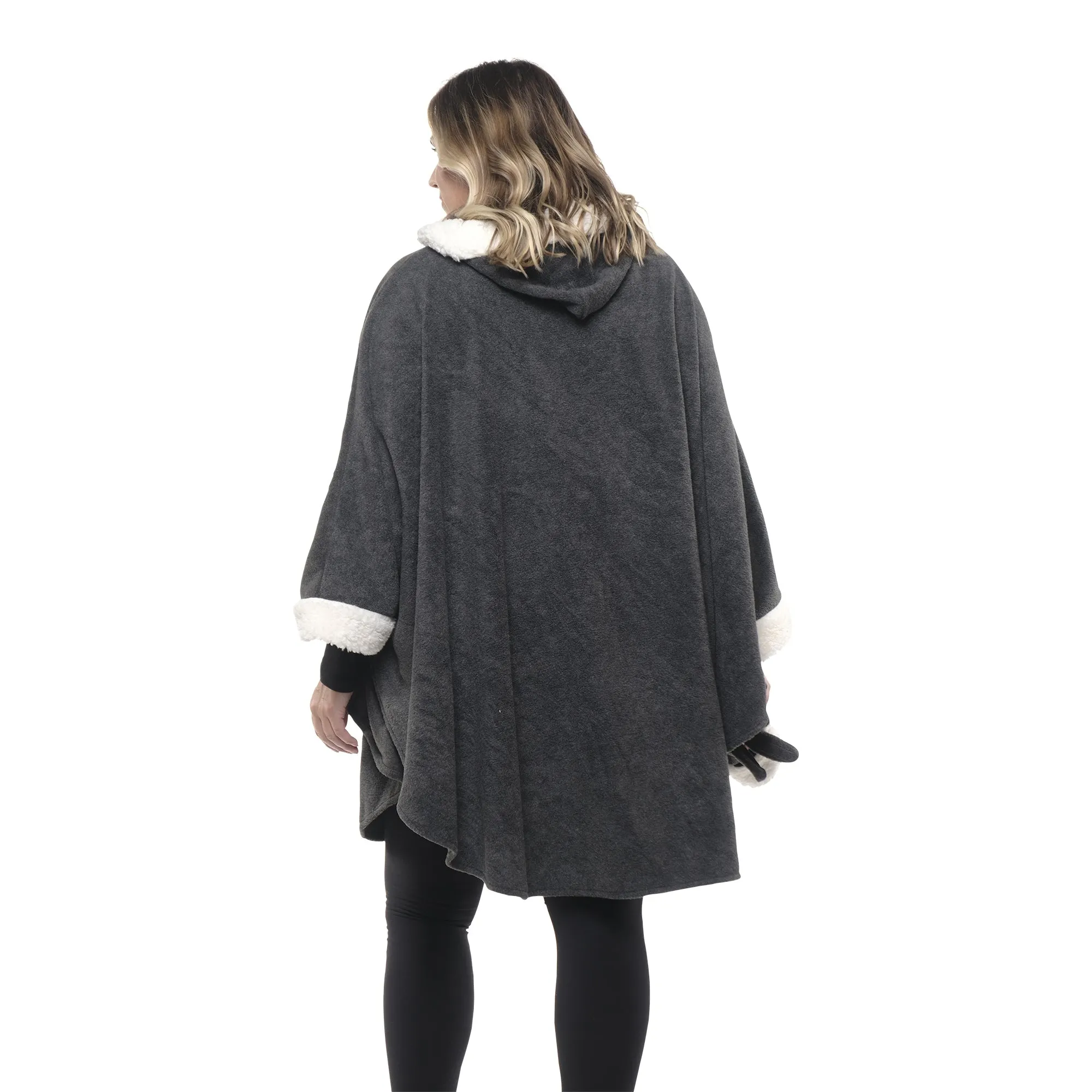 Daisy Sherpa Trimmed Cozy Coat and Glove Set