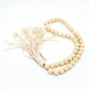 Decorative Beads (20mm)- White Tassel