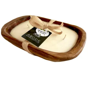 Dough Bowl Candle-Hickory   Suede