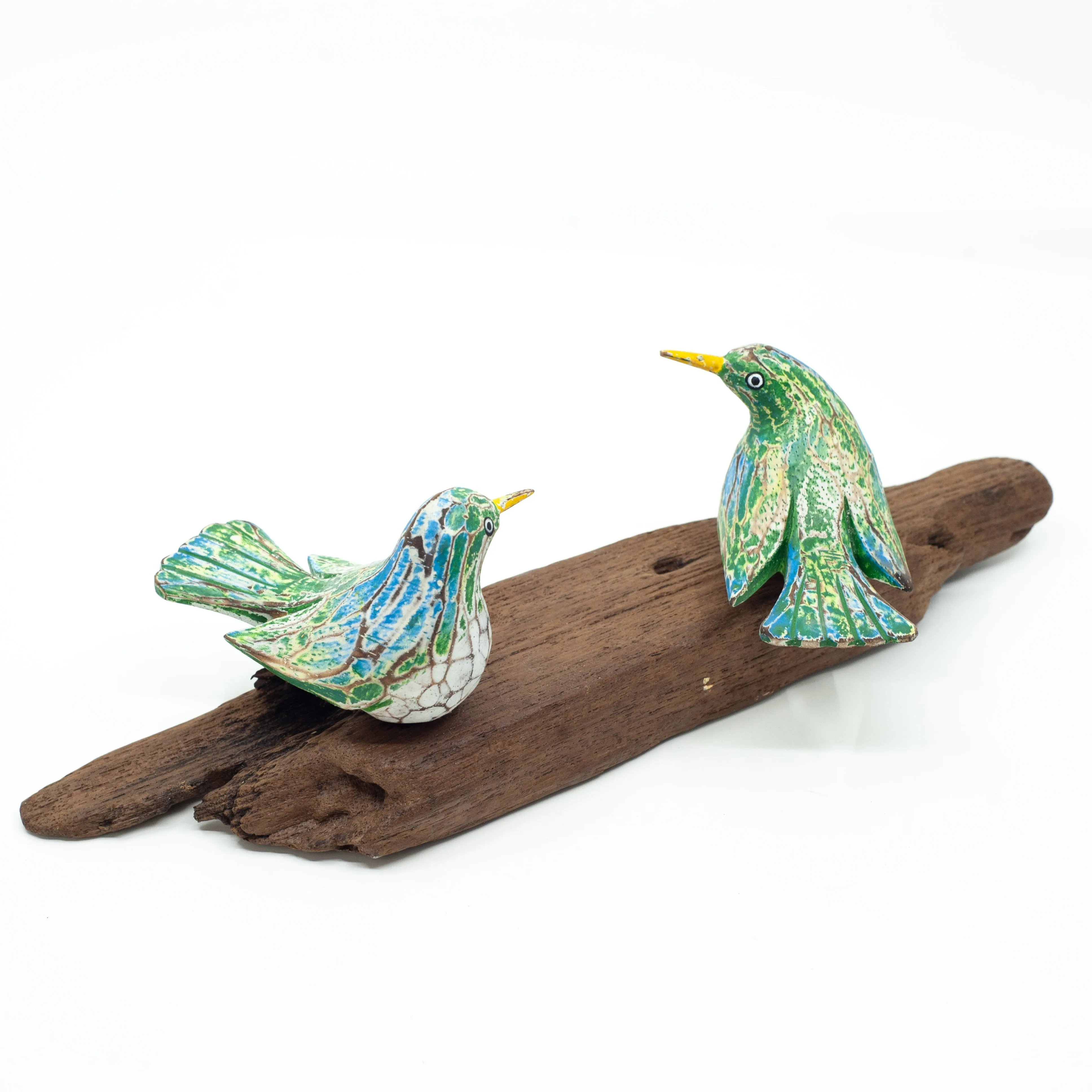 Driftwood Twin Birds on Base