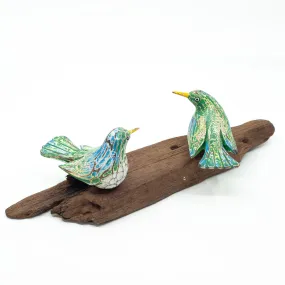 Driftwood Twin Birds on Base