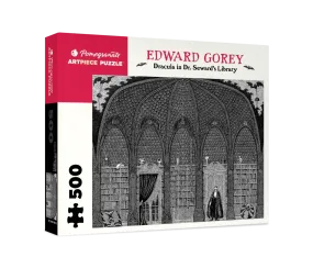 Edward Gorey: Dracula in Dr. Seward's Library 500-piece Jigsaw Puzzle