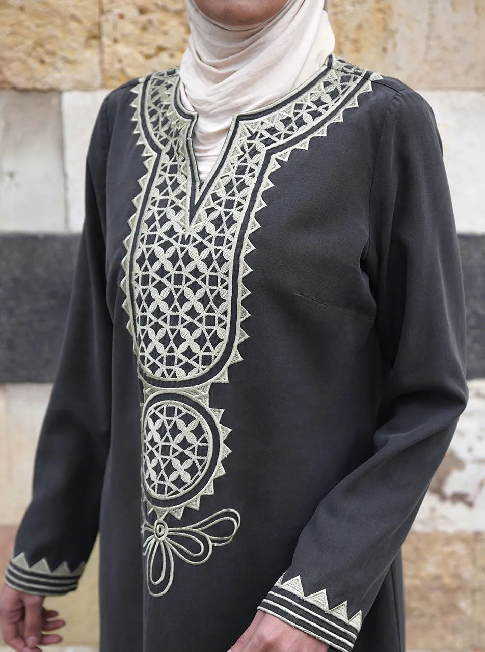 Embroidered Lyocell Tunic