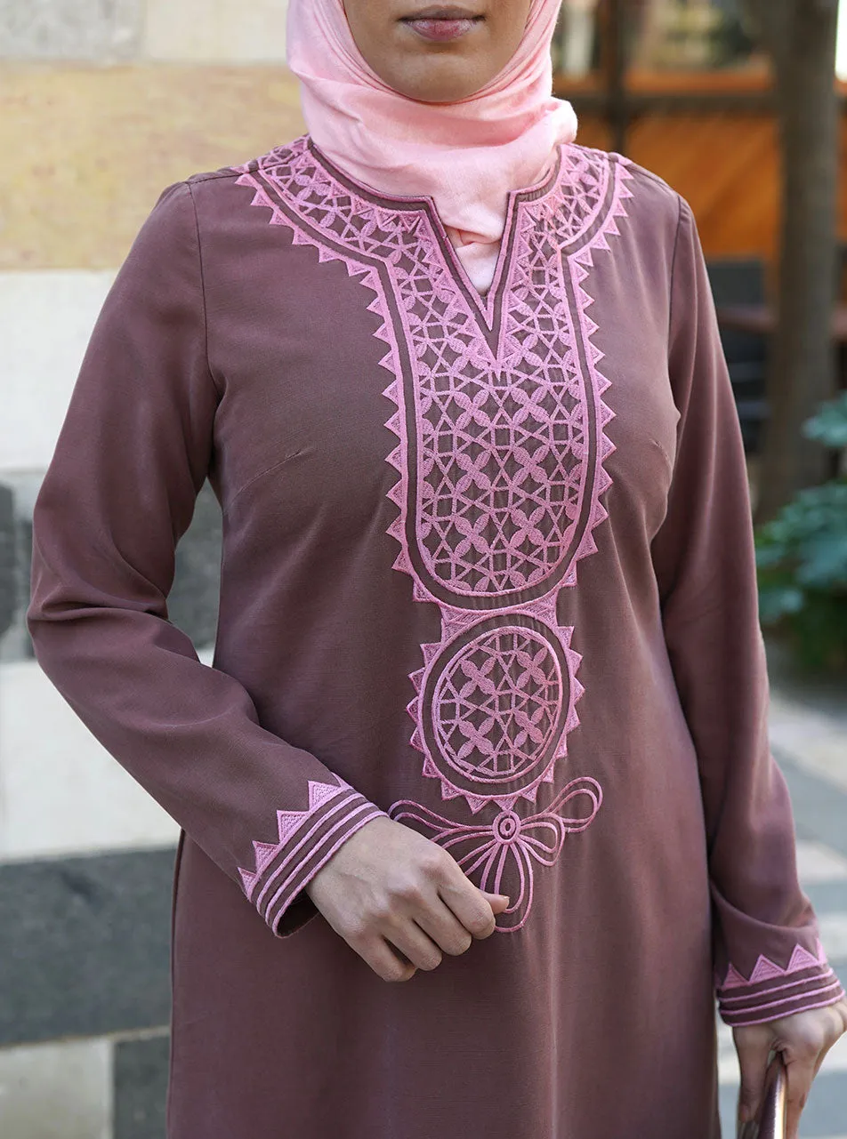 Embroidered Lyocell Tunic
