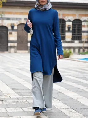 Extended Contrast Back Tunic