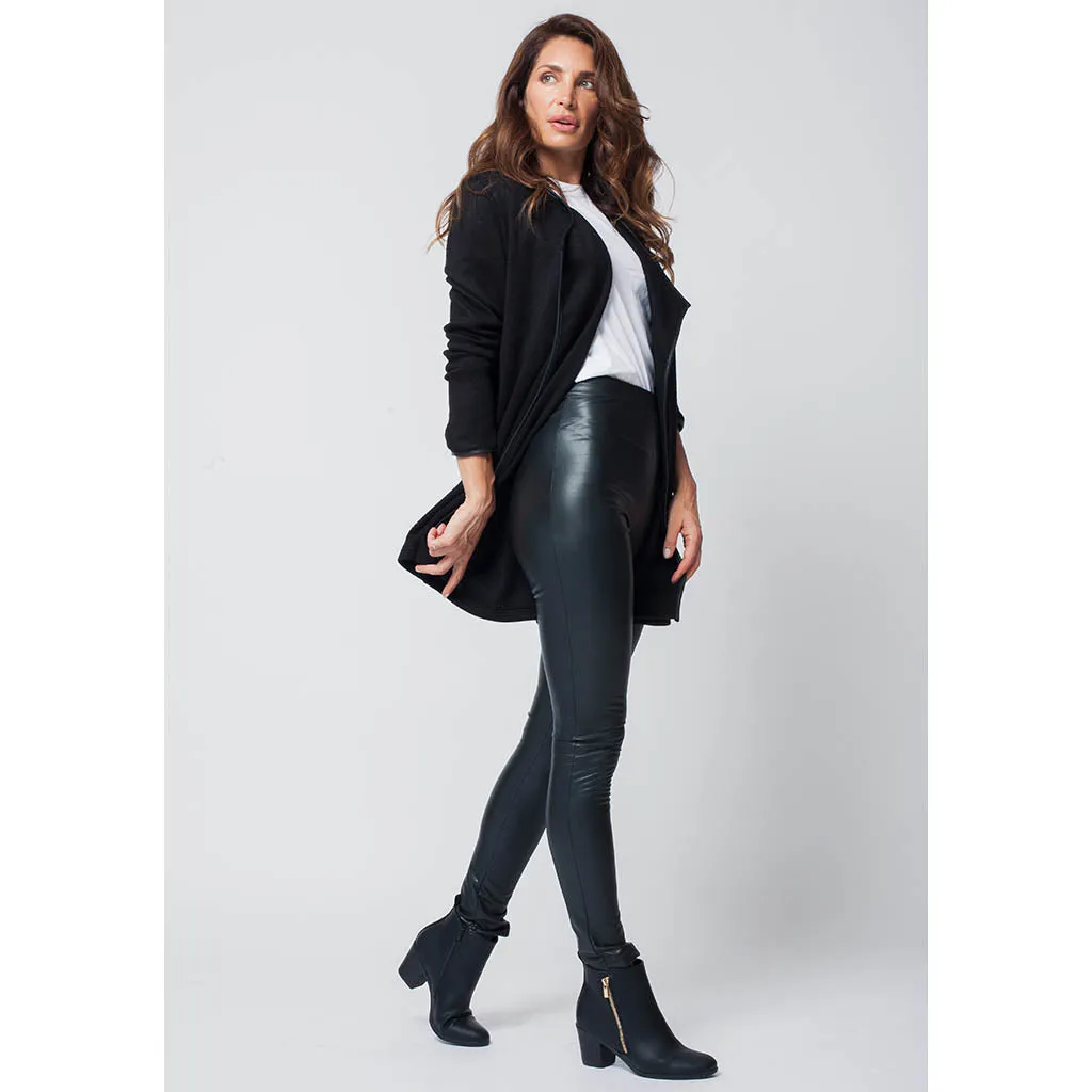 Faux Leather Leggings | Black