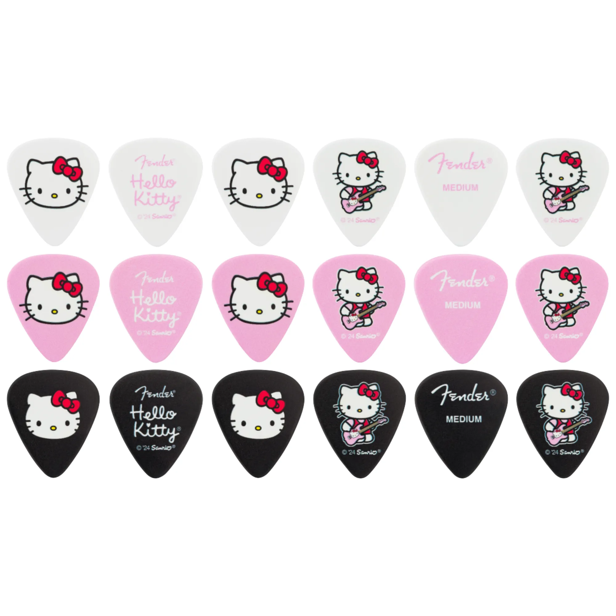 Fender x Hello Kitty Pick Tin, 18 Pack