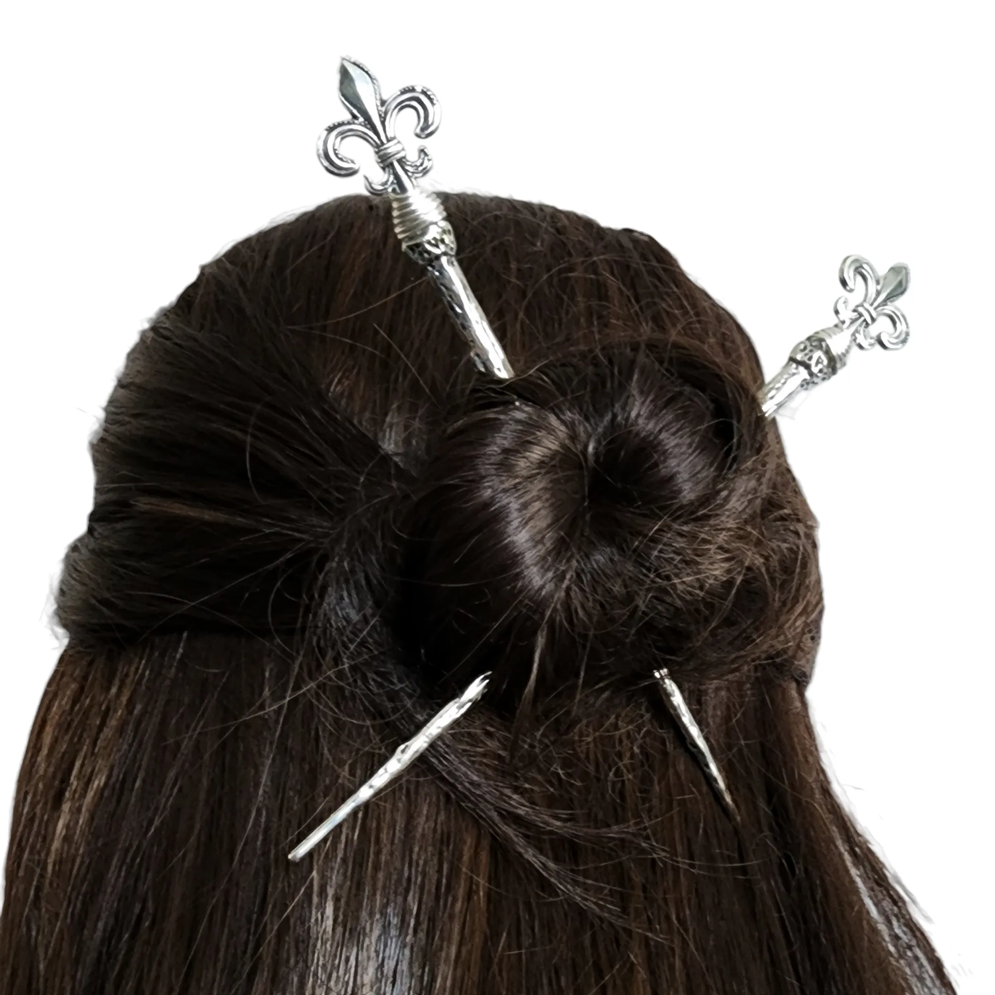 Fleur-de-lis Hairsticks