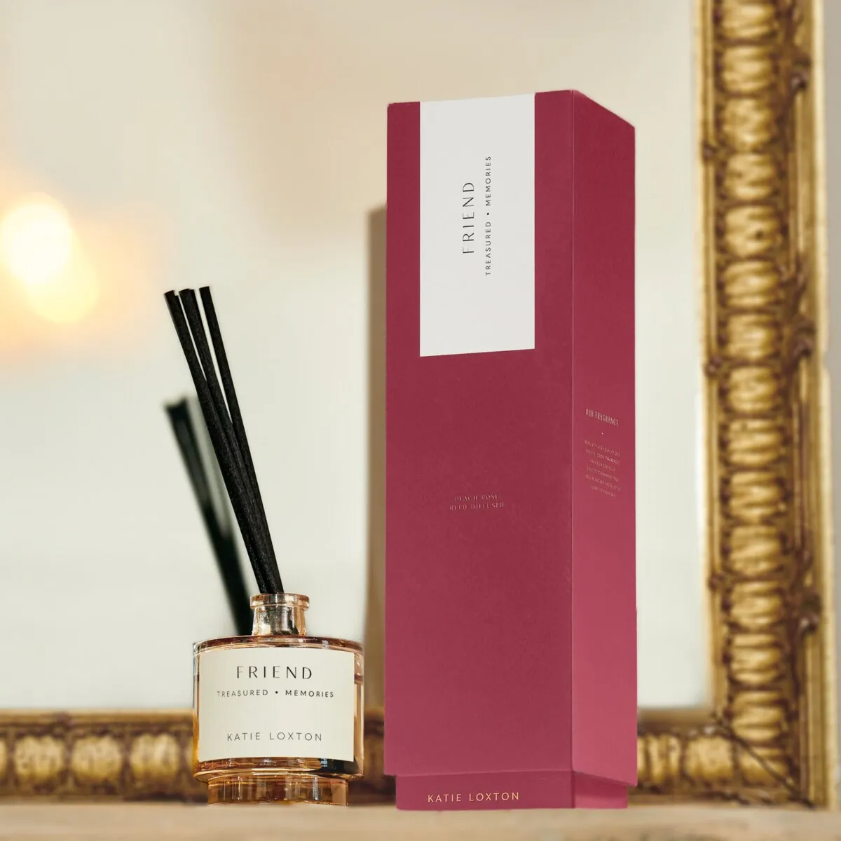 'Friend' Sentiment Reed Diffuser | Peach Rose & Sweet Mandarin
