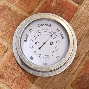 Galvanised Barometer