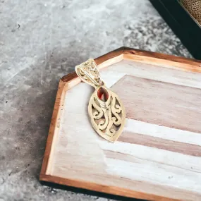 Garnet Marquis Shape Pendant
