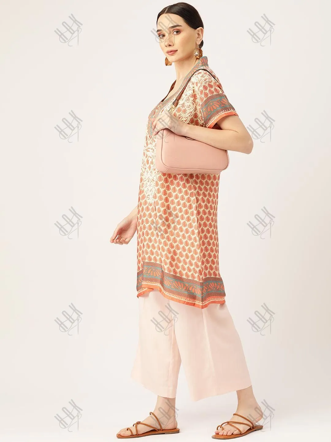 Hand embroidery Chikankari Tunic