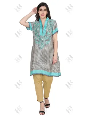 Hand embroidery Chikankari Tunic