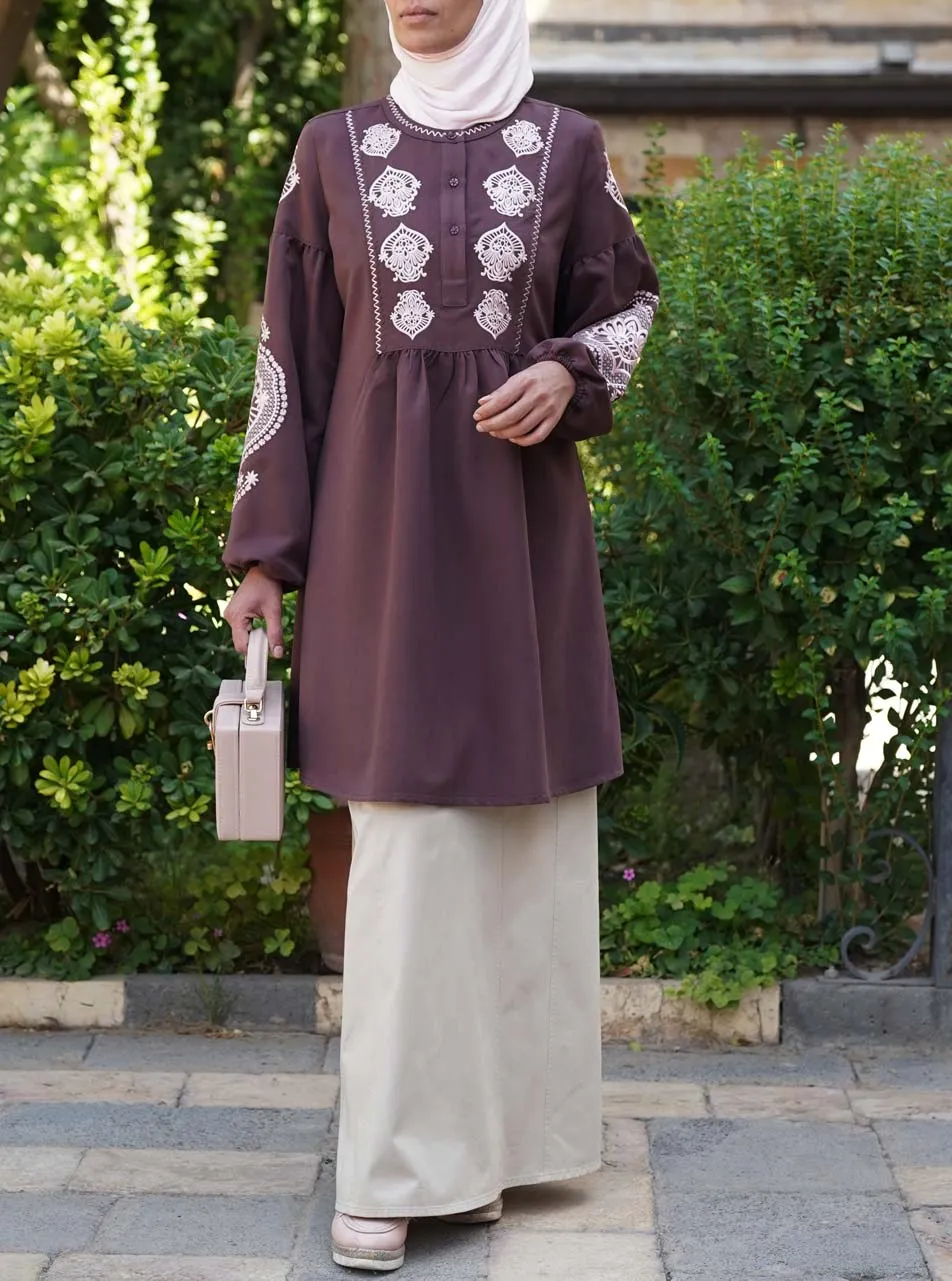 Hasanah Embroidered Tunic