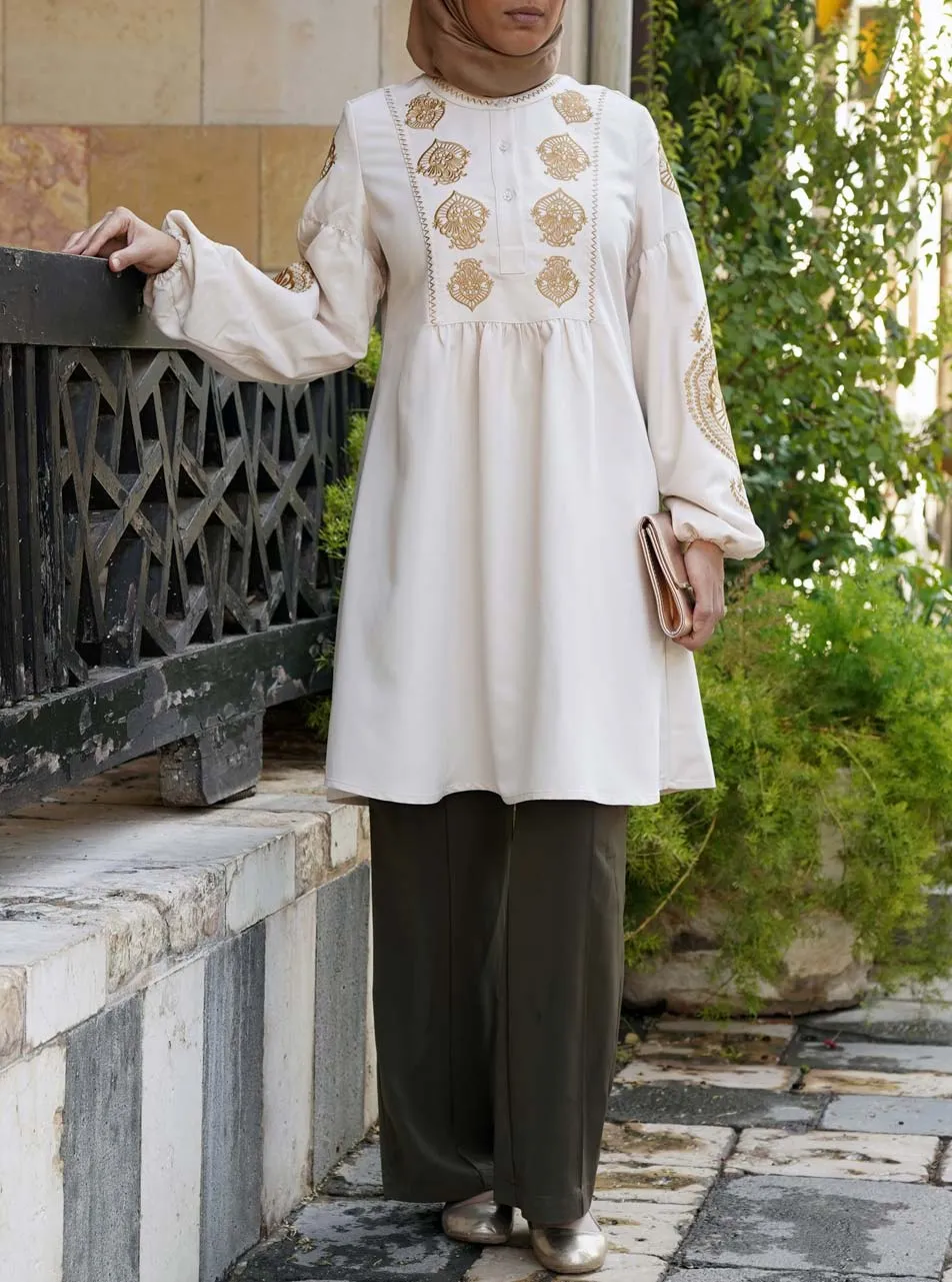 Hasanah Embroidered Tunic