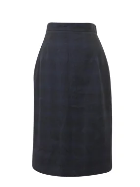 Impact Ink Blue Plaid Aline Skirt