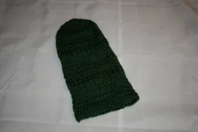 Infant Crochet Beanie Hat in a Deep Green