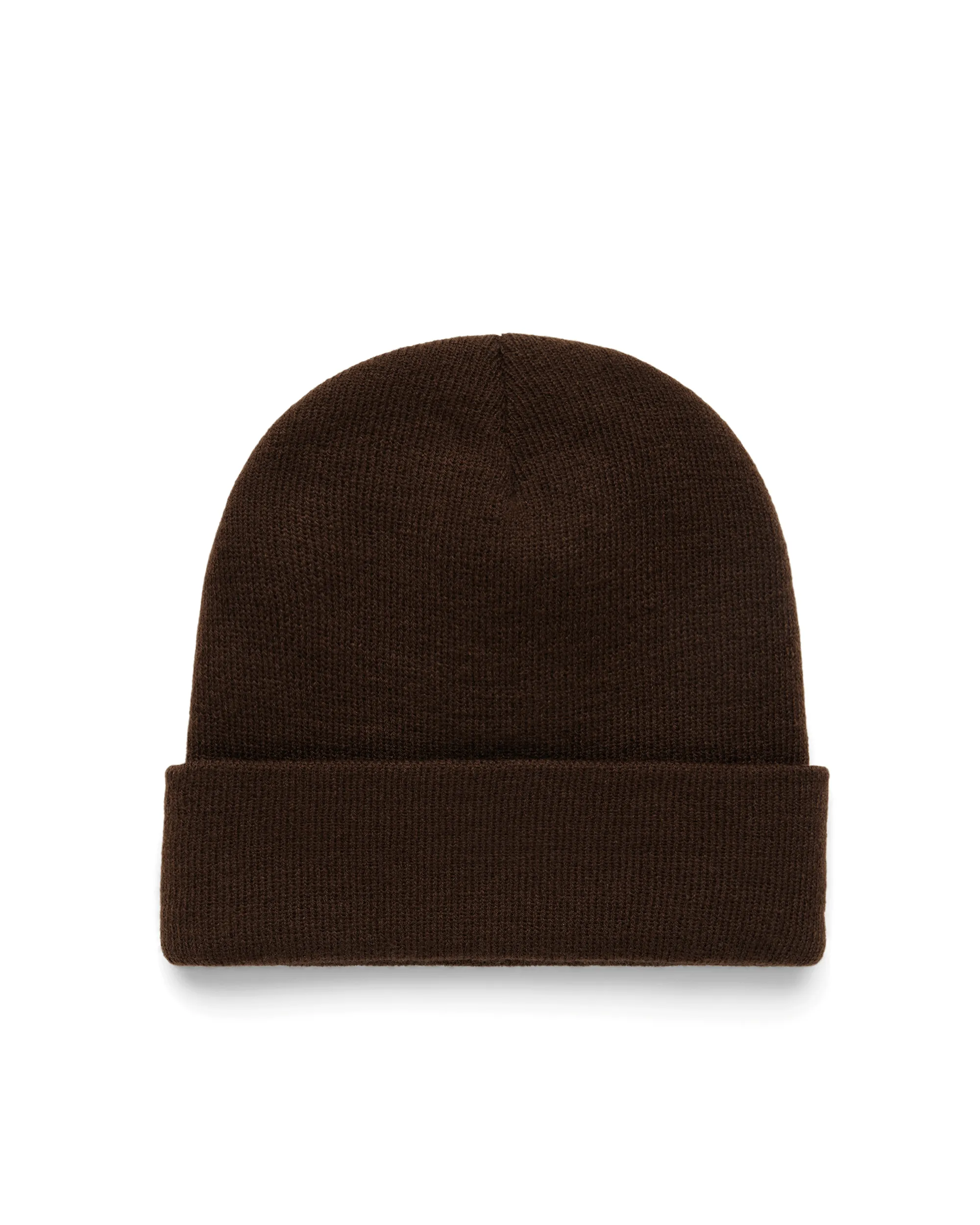 KNIT CUFFED BEANIE - HUMMINGBIRD PATCH