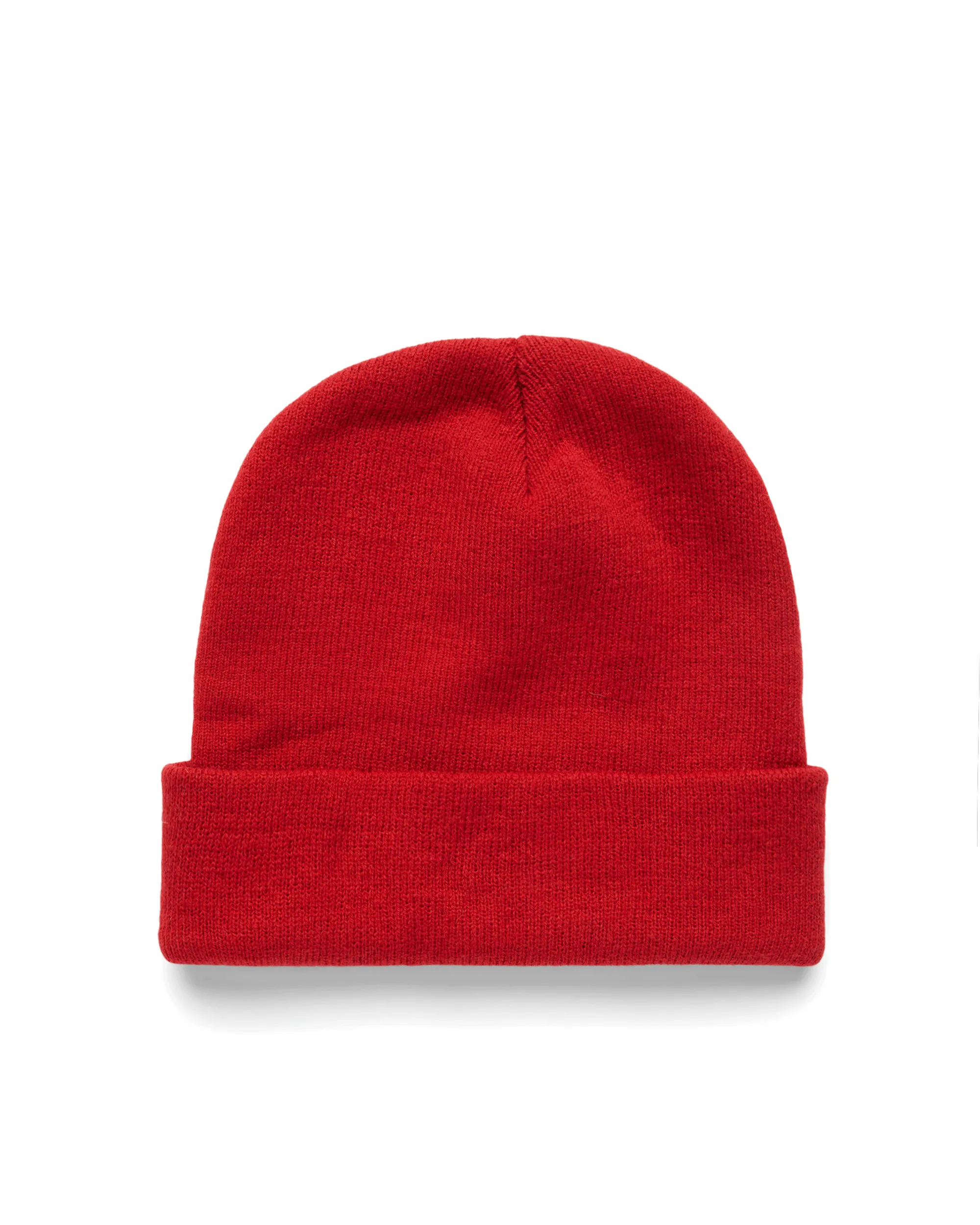 KNIT CUFFED BEANIE - HUMMINGBIRD PATCH