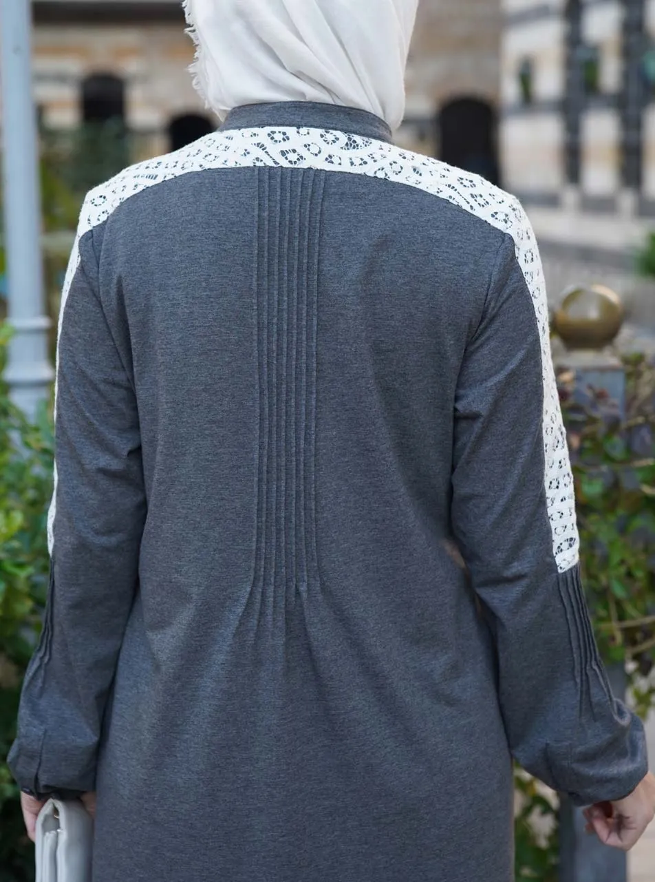 Lace and Pintucked Tunic