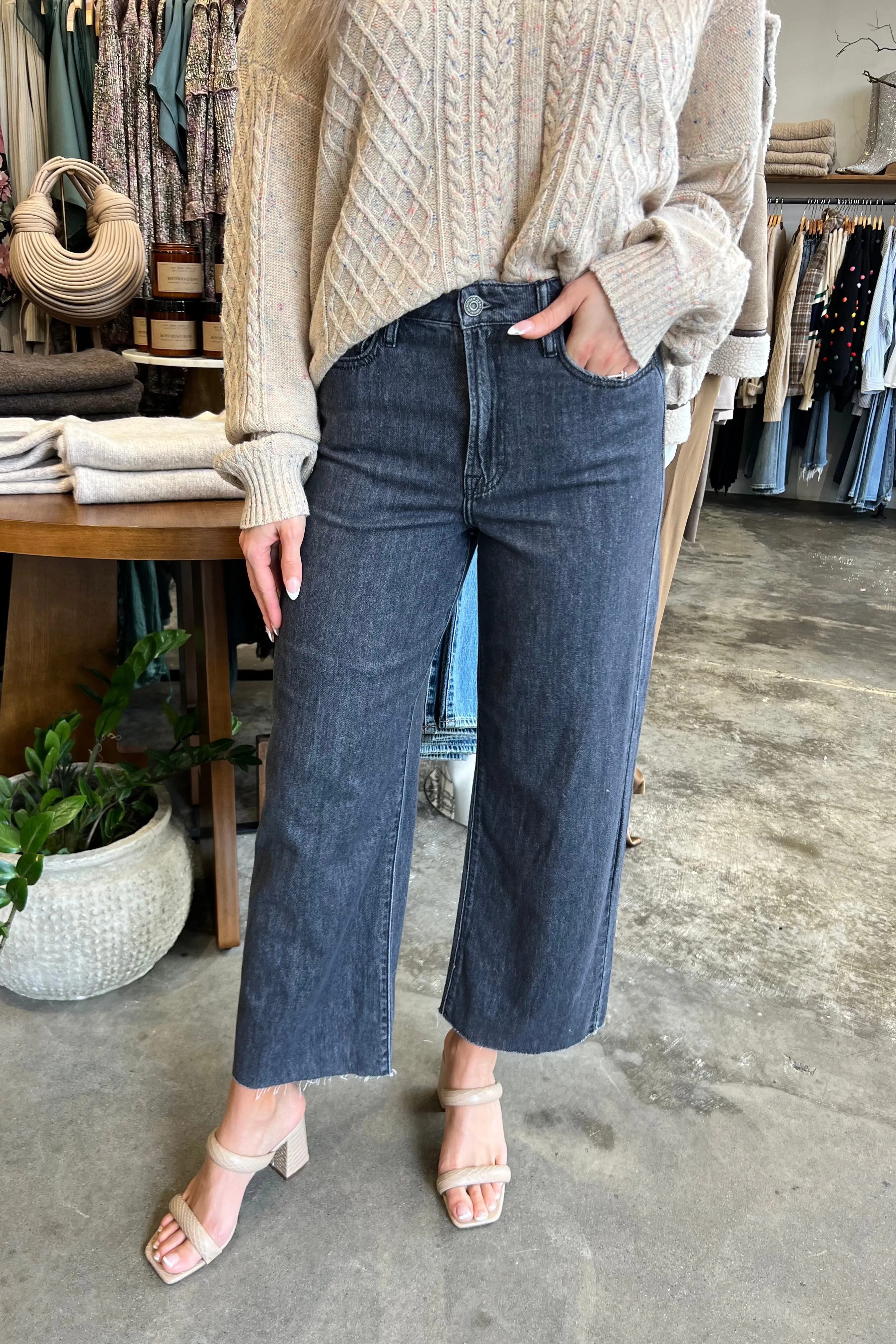 NORI DARK WIDELEG DENIM JEANS