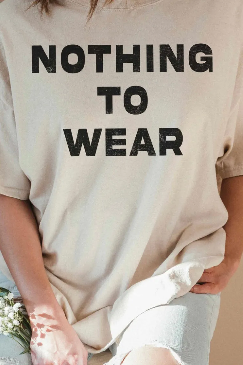 NOTHING TO WEAR OVERSIZED GRAPHIC TEE