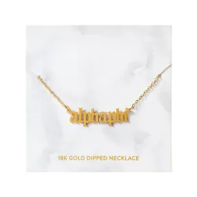 Old English Necklace
