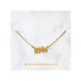 Old English Necklace