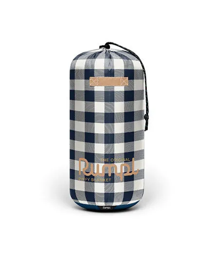 Original Puffy Blanket, Navy Gingham