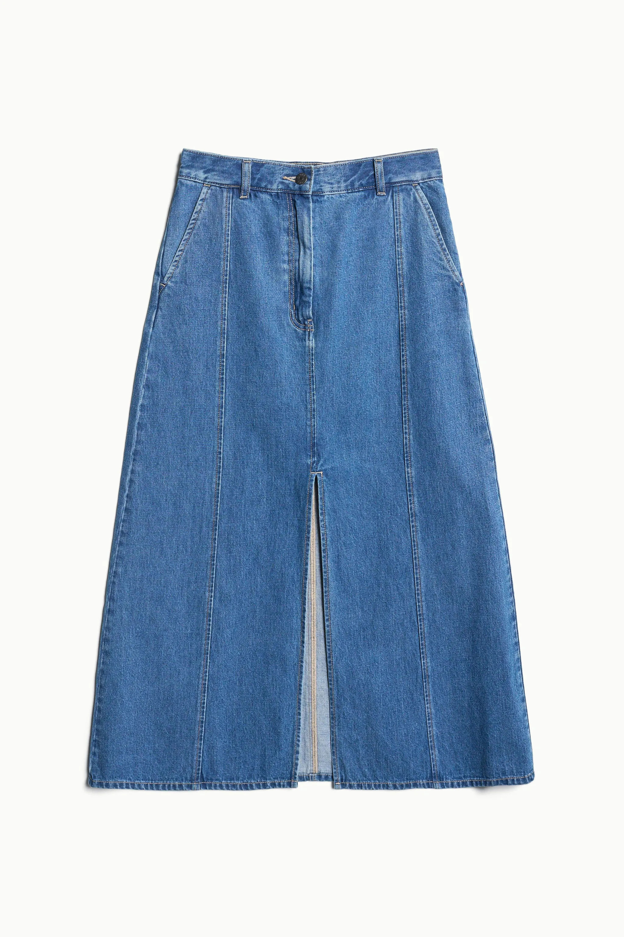 Passing Skirt Mid Wash